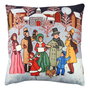 Aberto Design Cojín Multicolor 43x43 cm con Relleno de Silicona